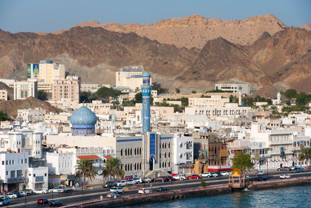 The corniche in Muscat. Oman is investing $20 billion in hydrogen projects