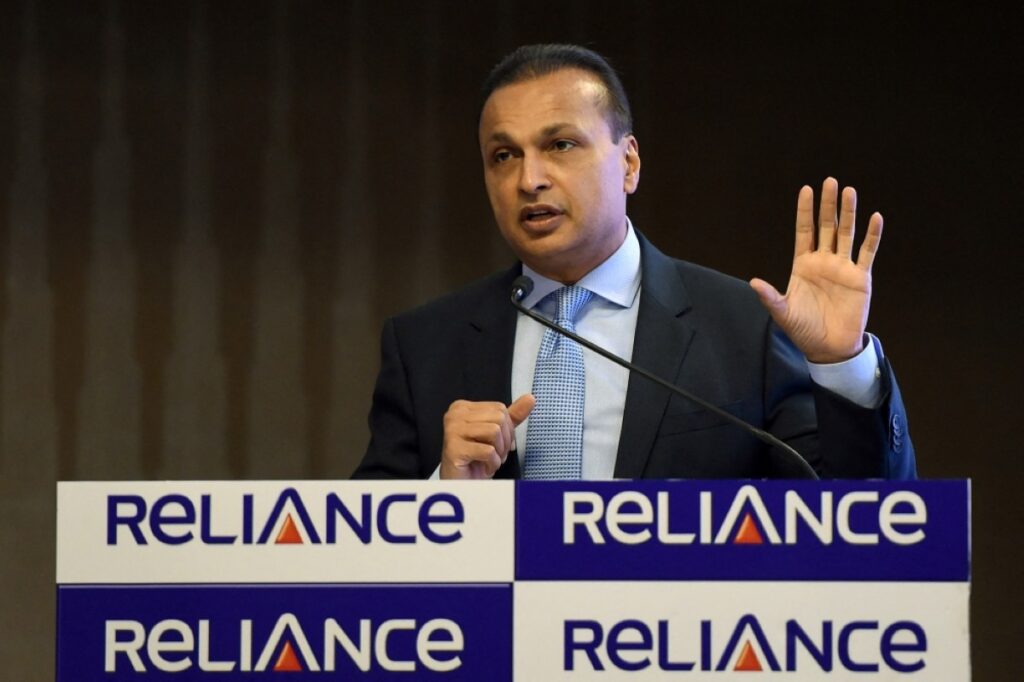 Indian industrialist and Reliance ADAG Group CEO Anil Ambani speaks during a news conference in Mumbai.-- AFP